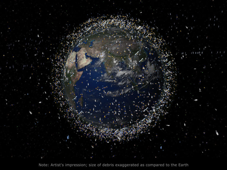 Debris objects in low Earth orbit LEO