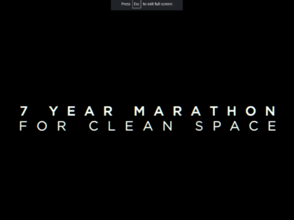 7 Year Maraton for Clean Space
