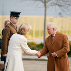 HRH The Prince of Wales arriving at Satellite Applications Catapult Credit David Fisher