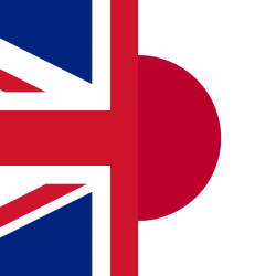 UK and Japan falg together